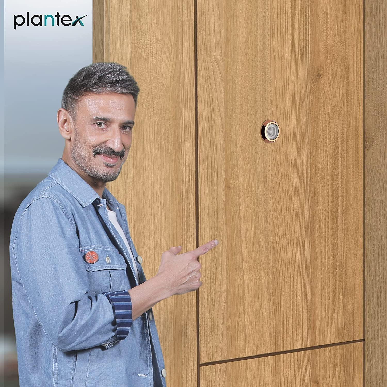 Image of Plantex Brass Standard Door Viewer