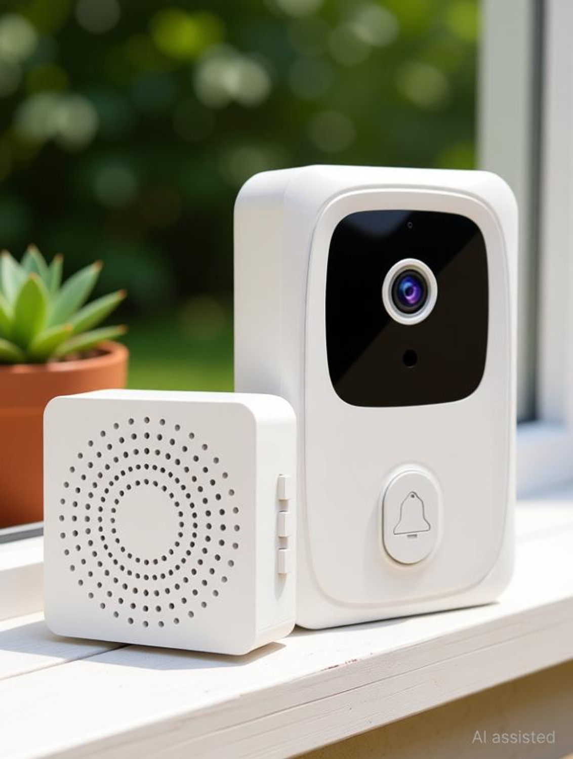 Image of ROCKTECH Wireless WiFi Video Doorbell Camera Door Door Window Alarm