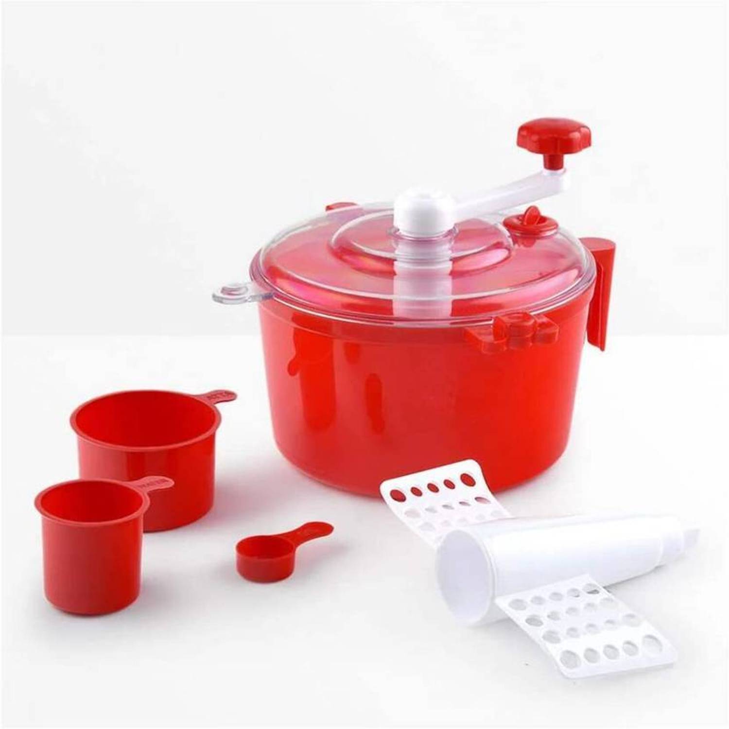 Balaji Retails All-in-One Manual Atta Dough Maker | Beater, Chopper, Churner Plastic Detachable Dough Maker