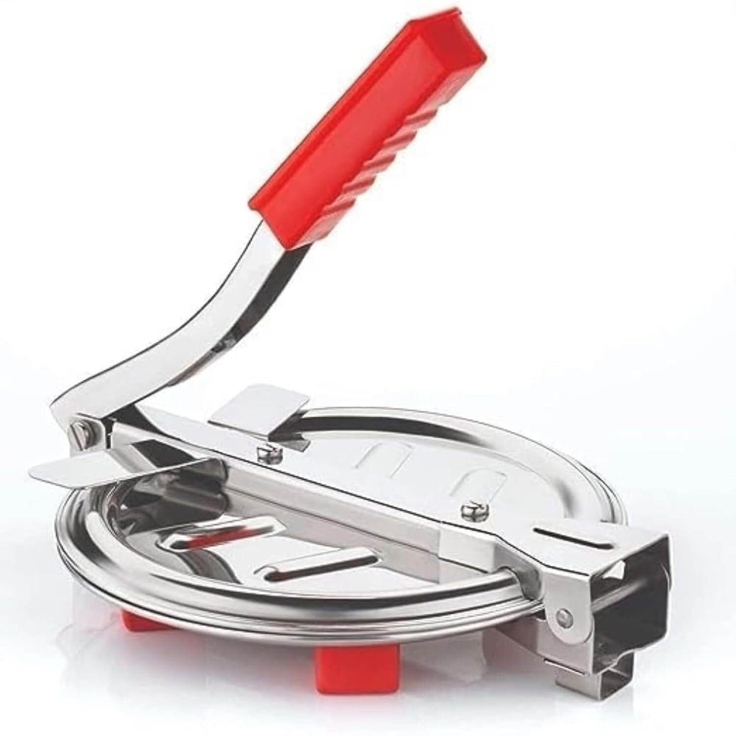 Image of Aezara Stainless Steel Puri Maker Press Machine for Home and Kitchen Roti and Khakra Maker