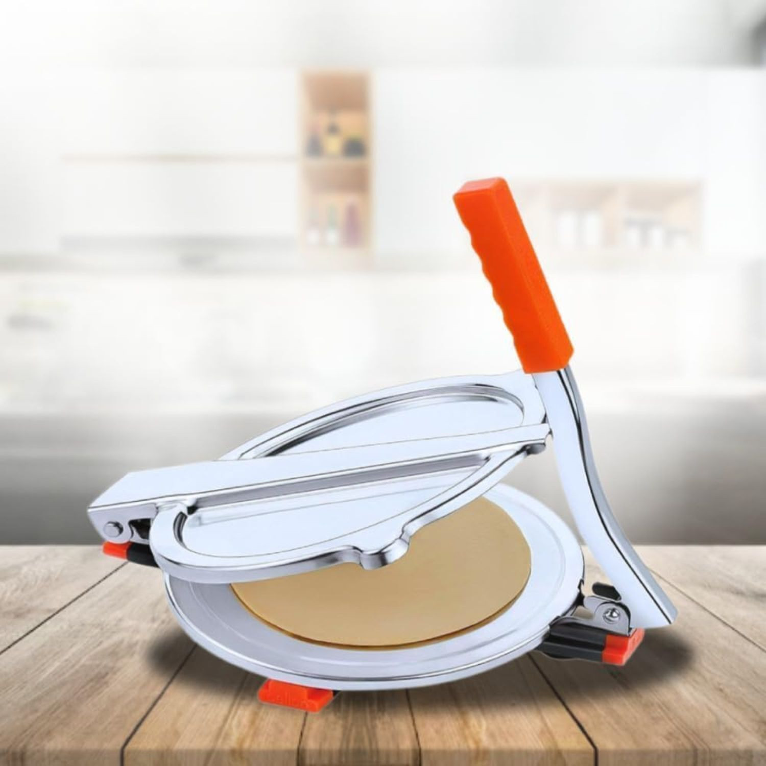 Image of SAVARA Cold Manual Puri Maker Press | Chapati & Puri Press Machine Manual Dough Press