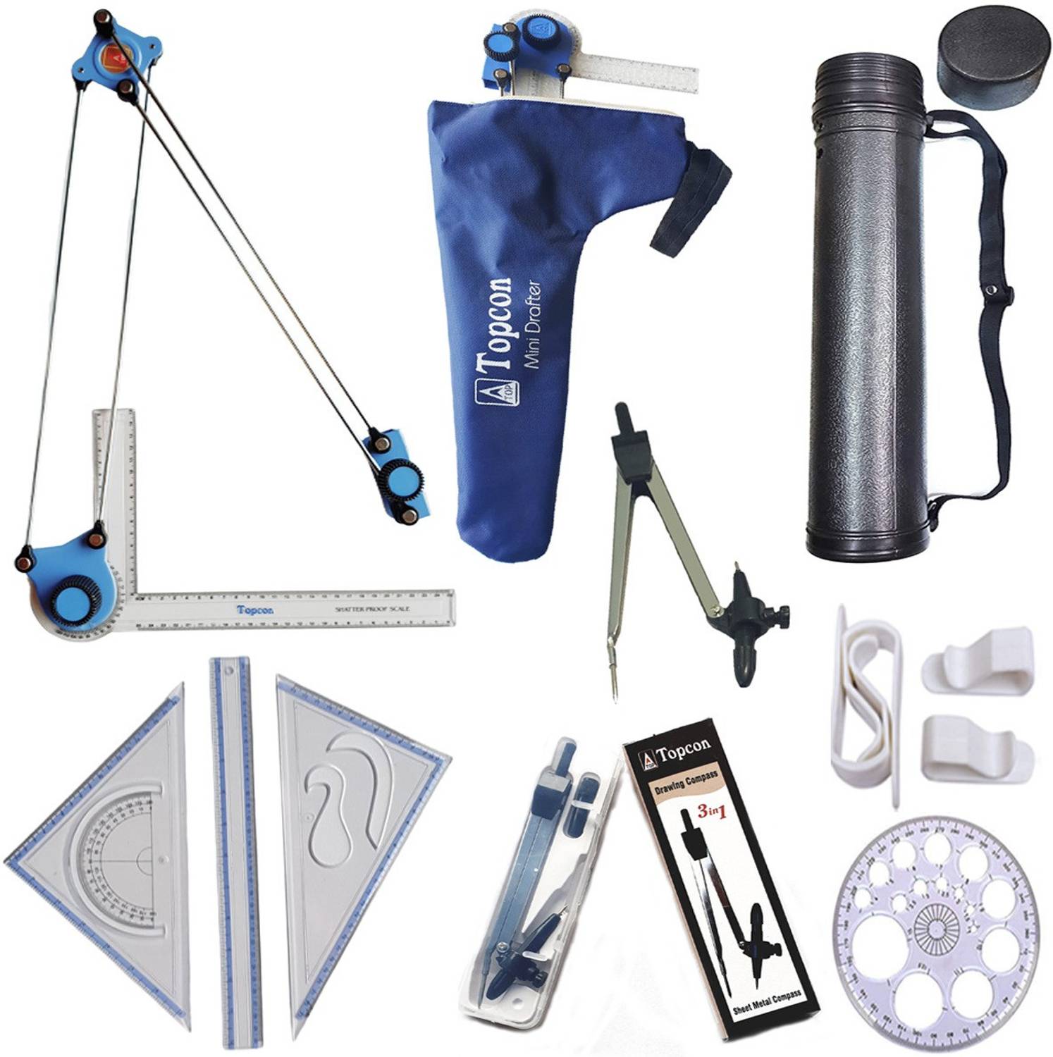 Topcon Art No 2002 Drafting Compass Set - Image 1