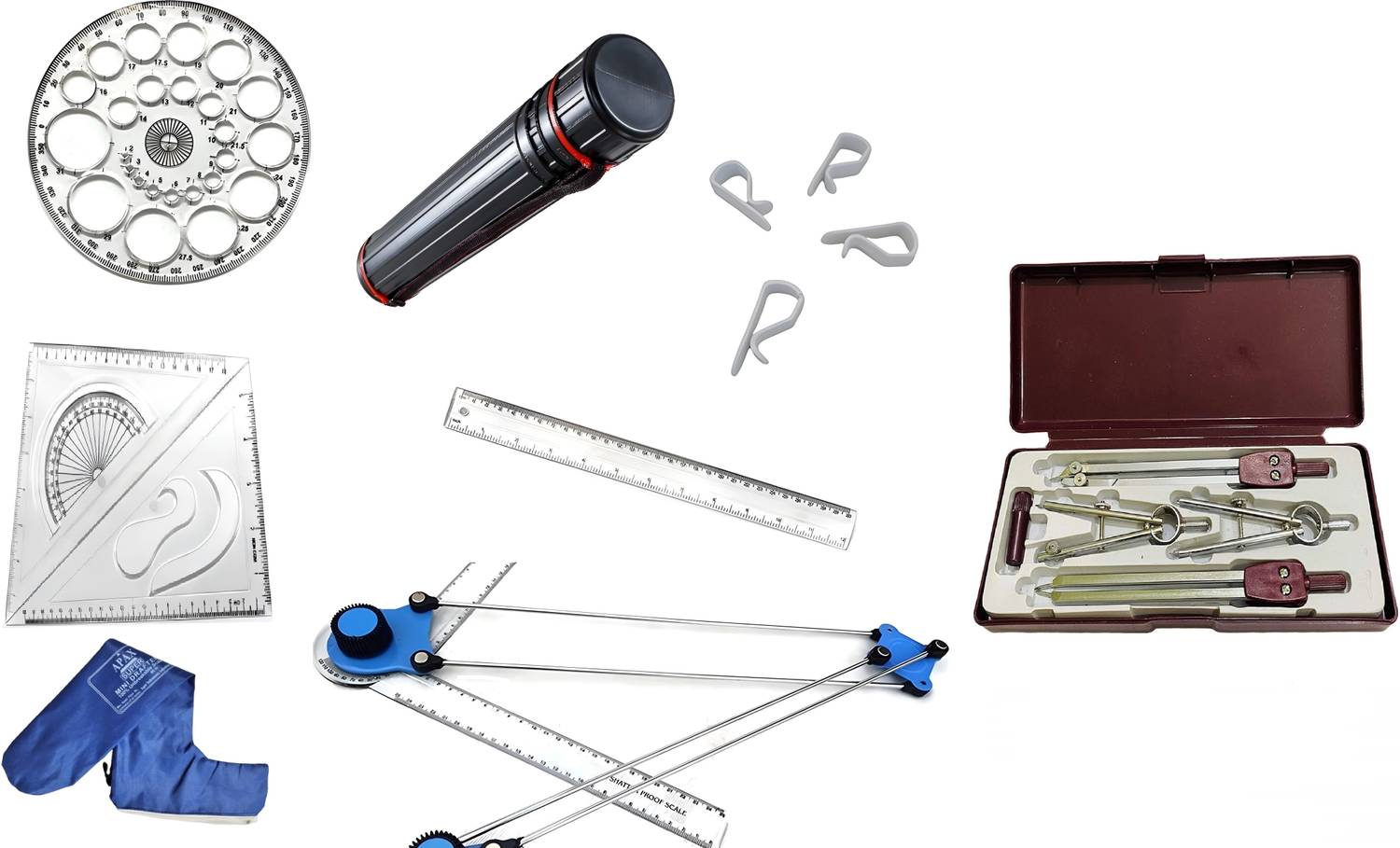 APAX Engineering Combo of MiniDrafter With Cover Sheet Box Drawing Instrument Box Etc Drafting Kit