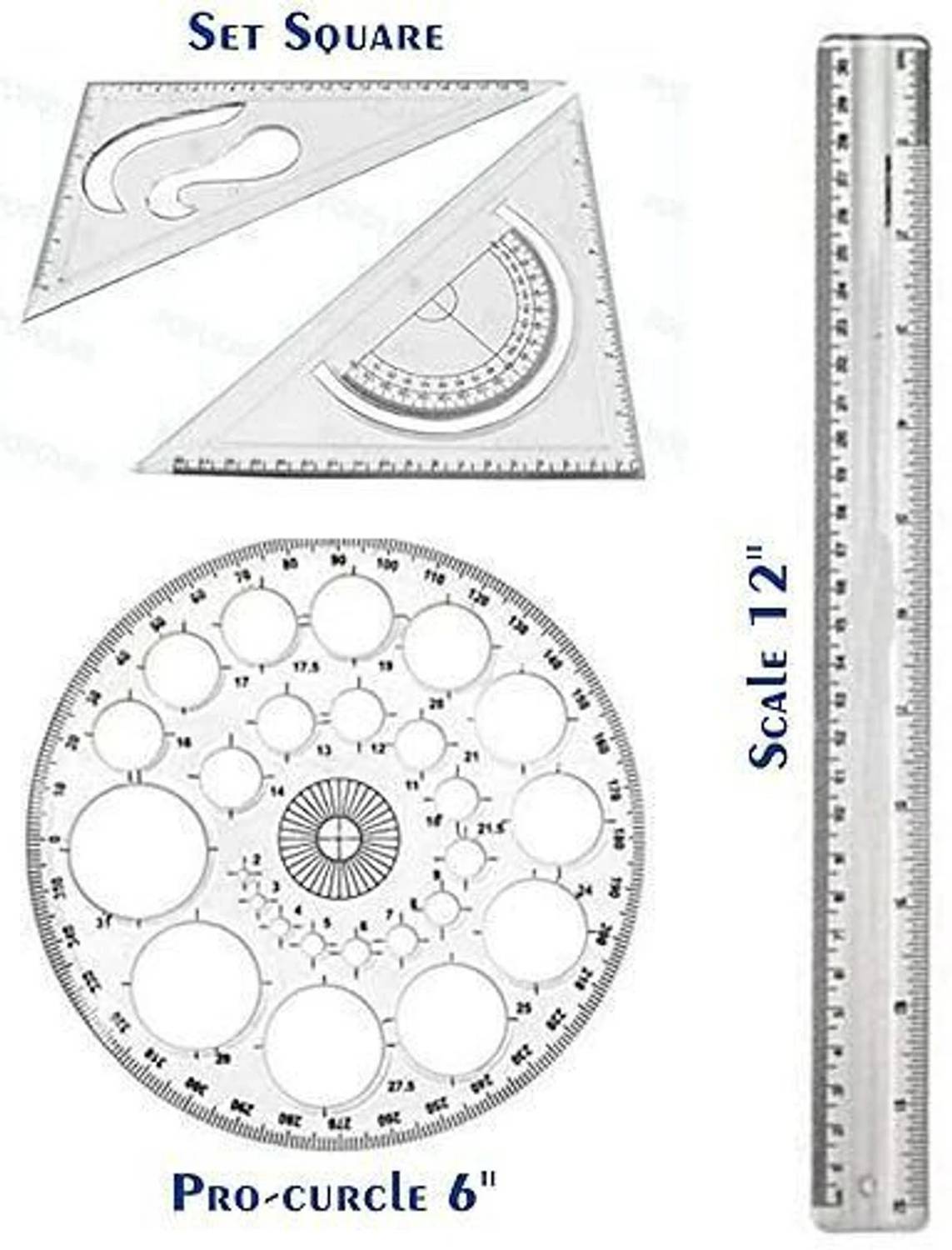 Uttam Antiquity 6-in-1 Engineering Drawing Instrument Combo Set - Image 2