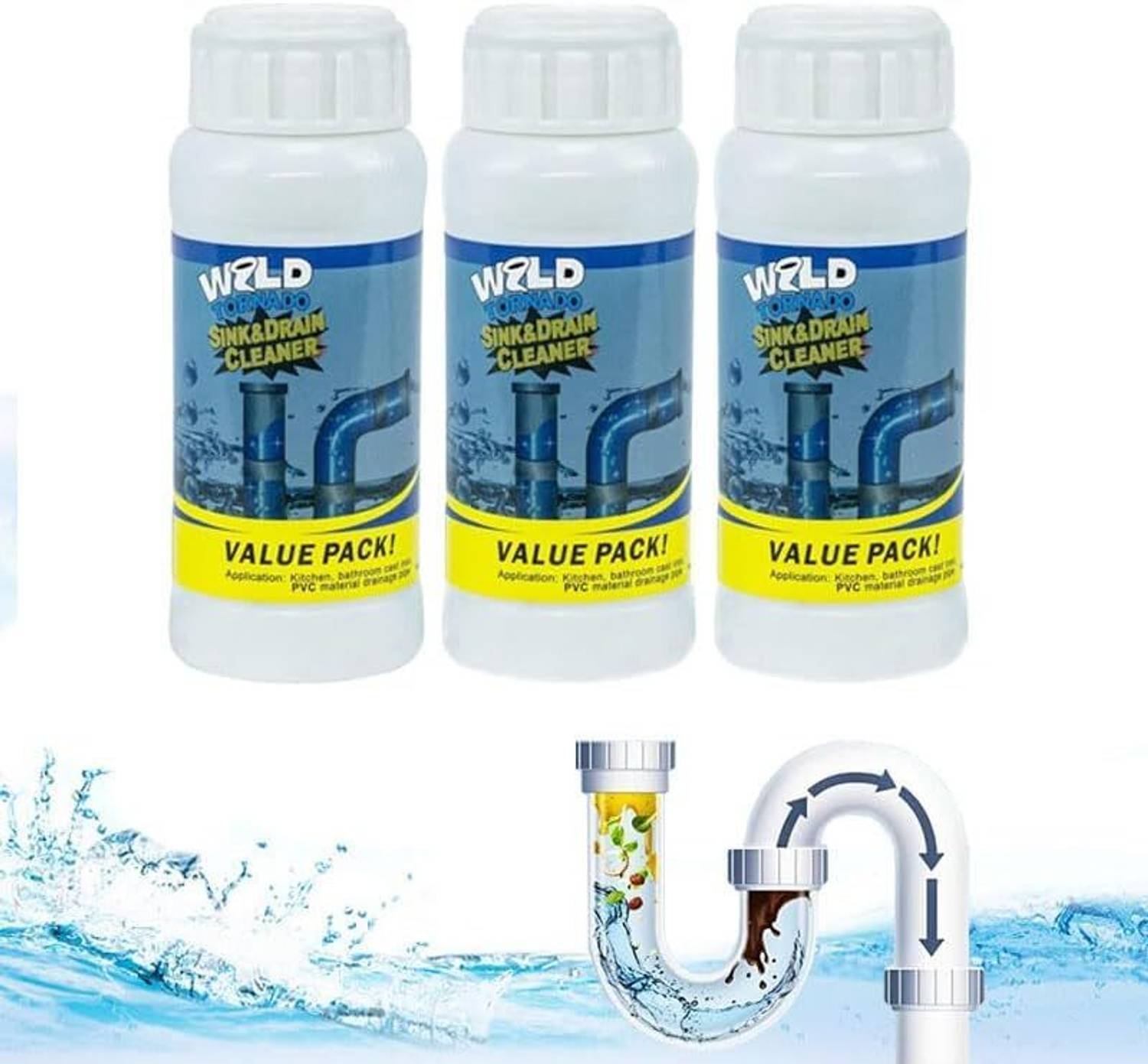 AARUKCREATION Powerful Drain Blockage Cleaner Sink Powder/Drain Cleaner & Clog Powder Drain Opener