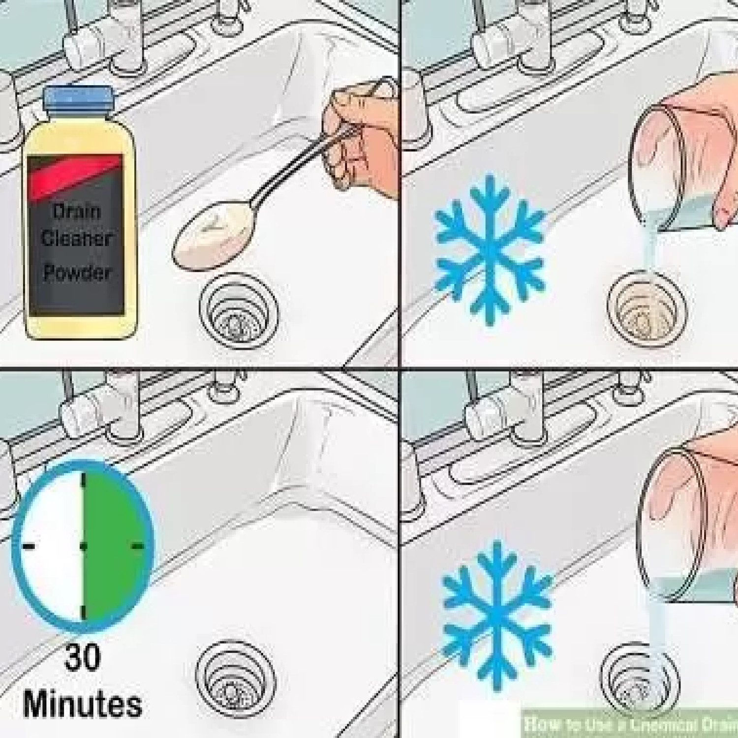 Image of caster drainex Instant Drainage Block Remover Drain Cleaner Drainer Powder Powder Drain Opener