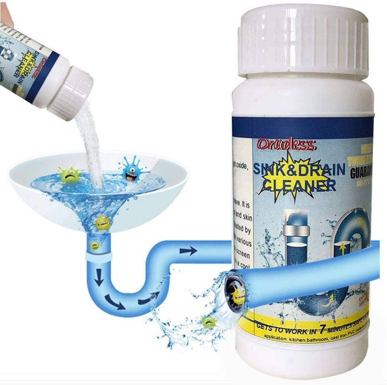 ASTOUND Clogged Sink Drain Cleaner Powder Powder Drain Opener