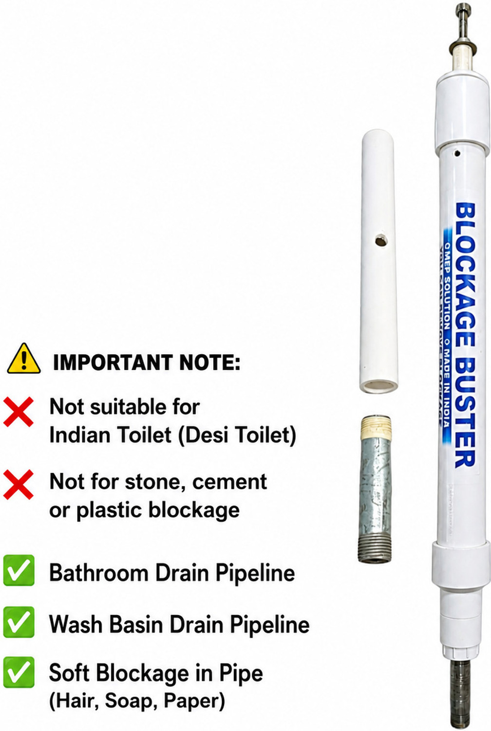 Image of BLOCKAGE BUSTER BBP-24040 Multi-purpose Plunger