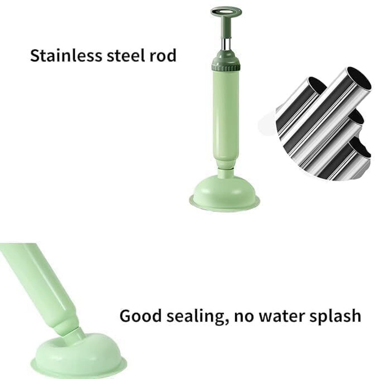 Image of sunrta NEW High Pressure Toilet Plunger Air Power Drain Blaster Clog drain Remover Wipe Toilet Cleaner