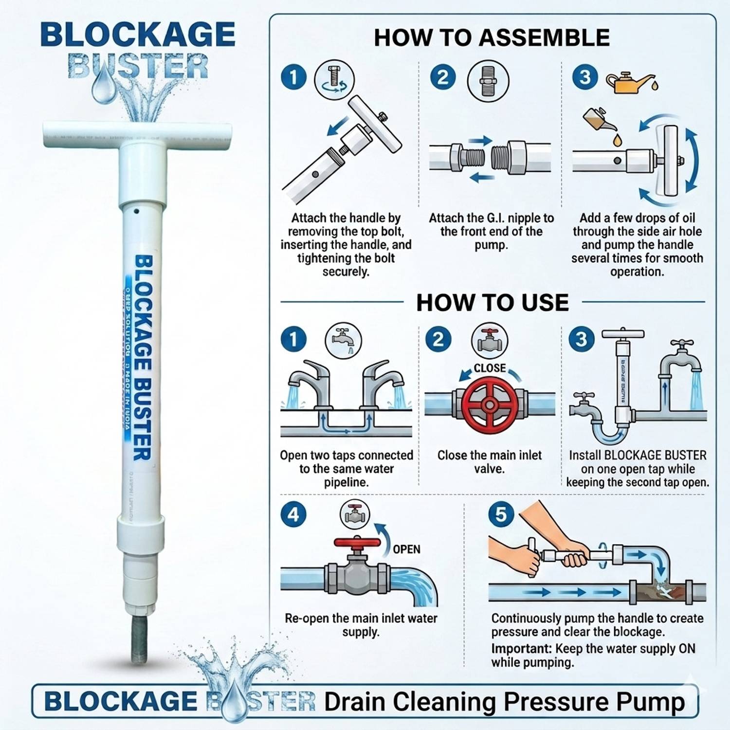 BLOCKAGE BBP-24040 Multi-purpose Plunger - Image 2