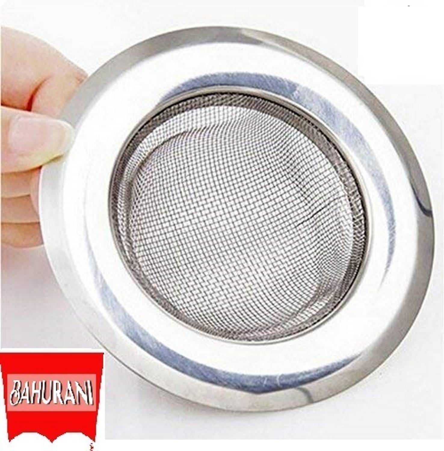 BAHURANI Kitchen Sink Stainless Steel Push Down Strainer