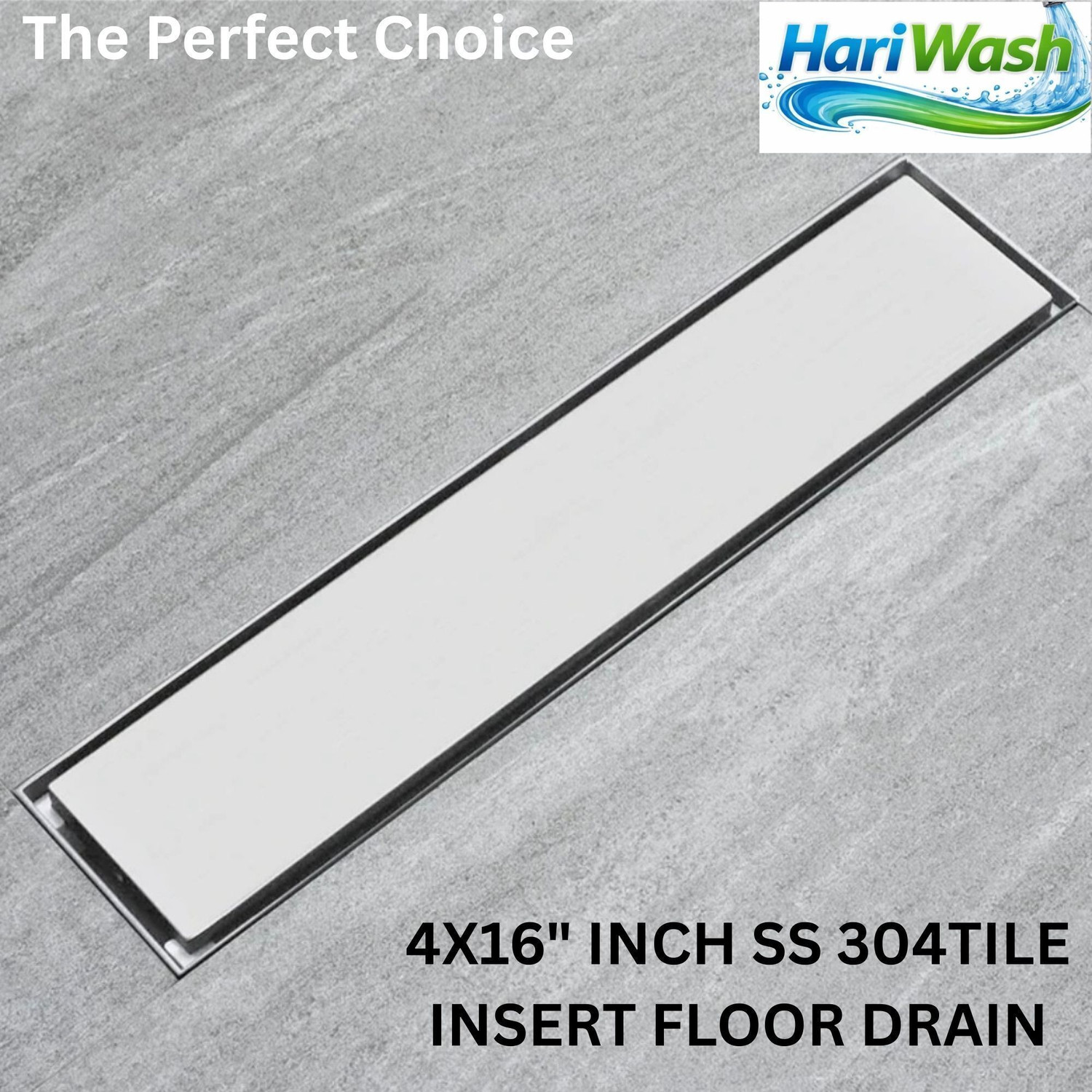 Image of Hariwash Floor Stainless Steel Push Down Strainer