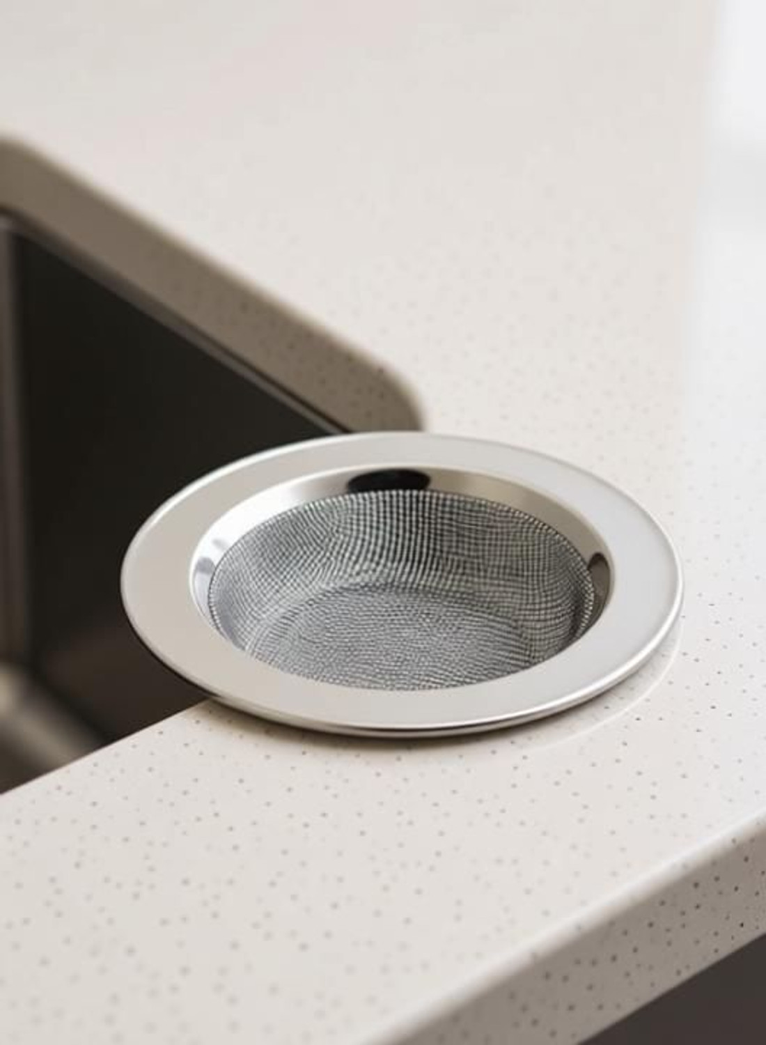Image of Vadhavan Kitchen Sink Stainless Steel Push Down Strainer