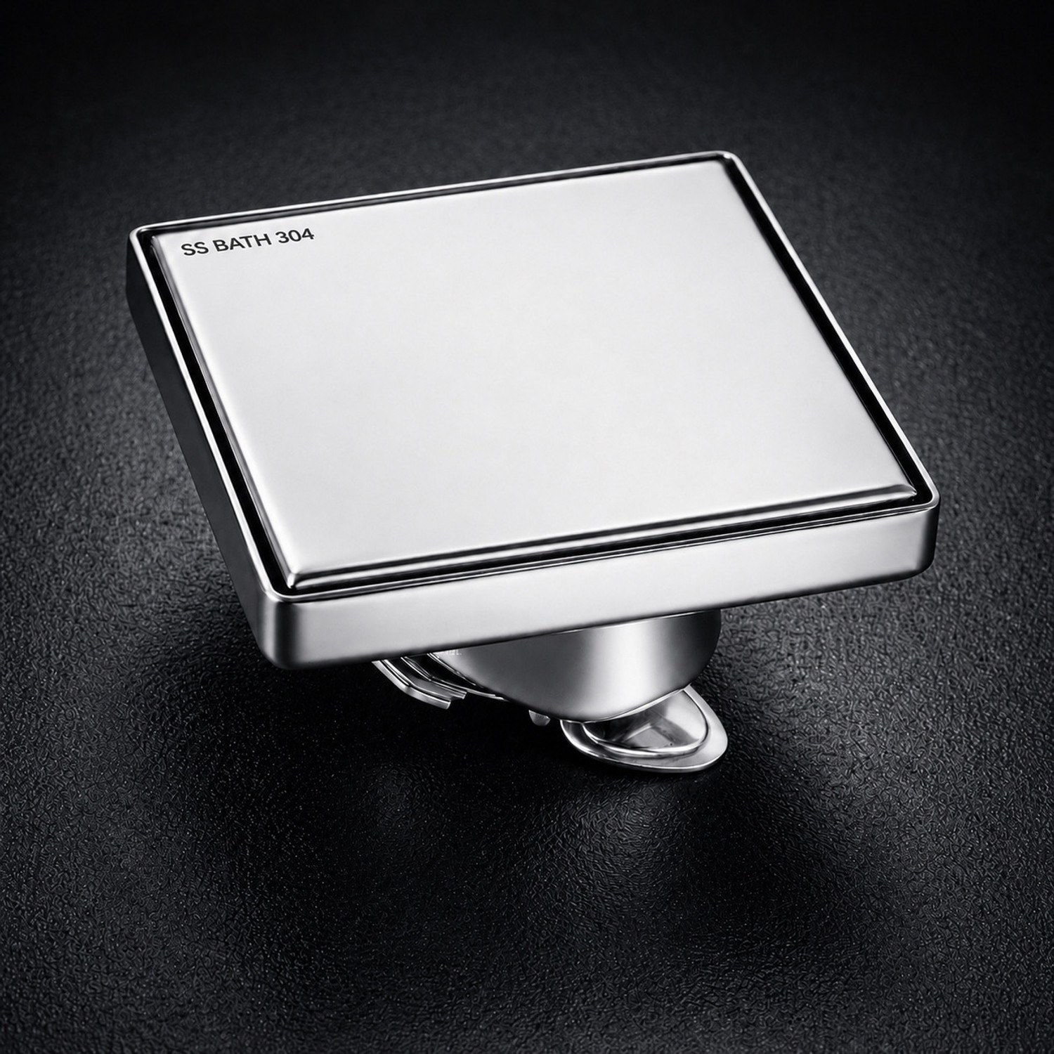 Image of SS BATH Floor Stainless Steel Push Down Strainer