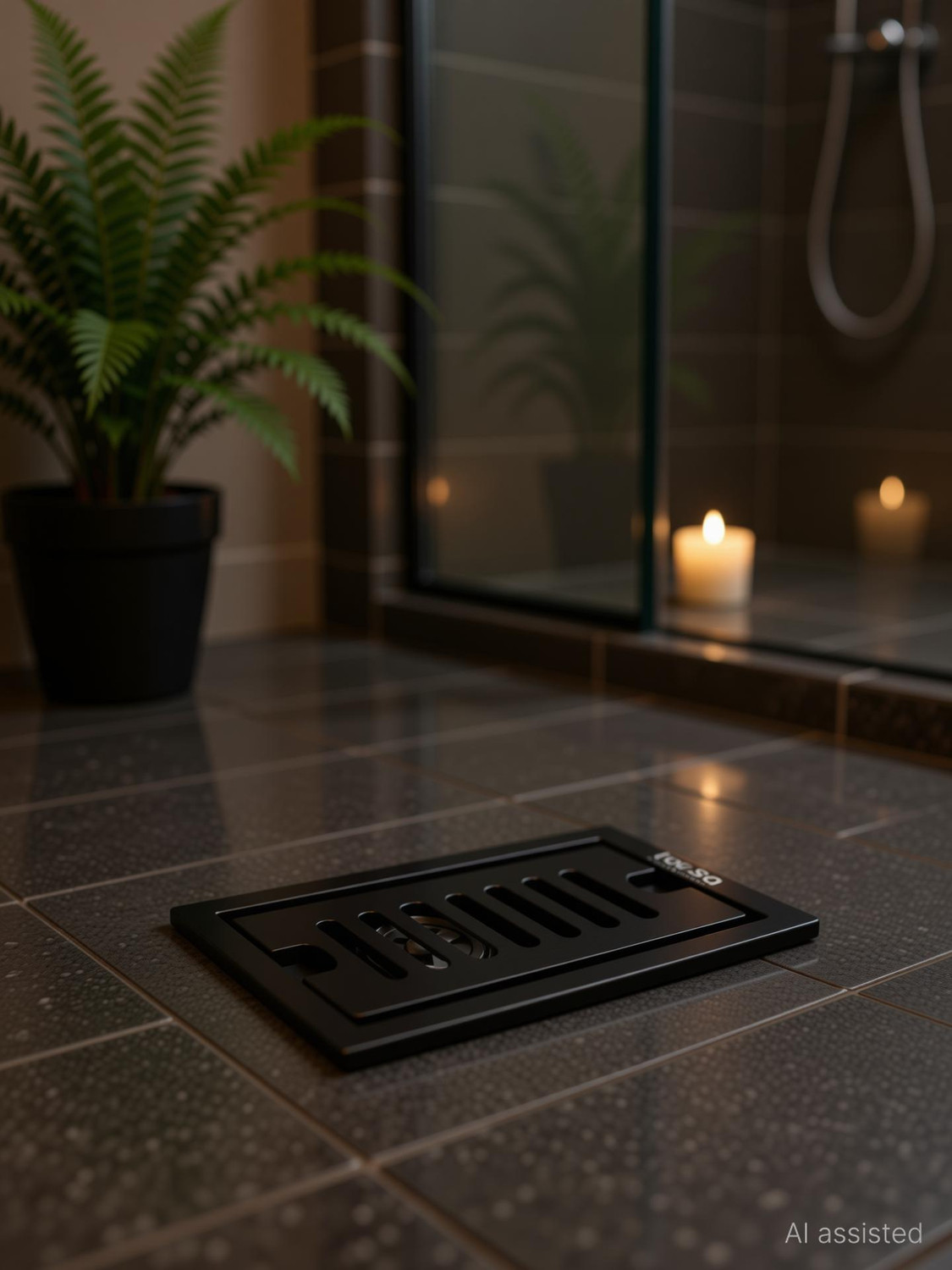 Image of Tapsa Floor Stainless Steel Push Down Strainer