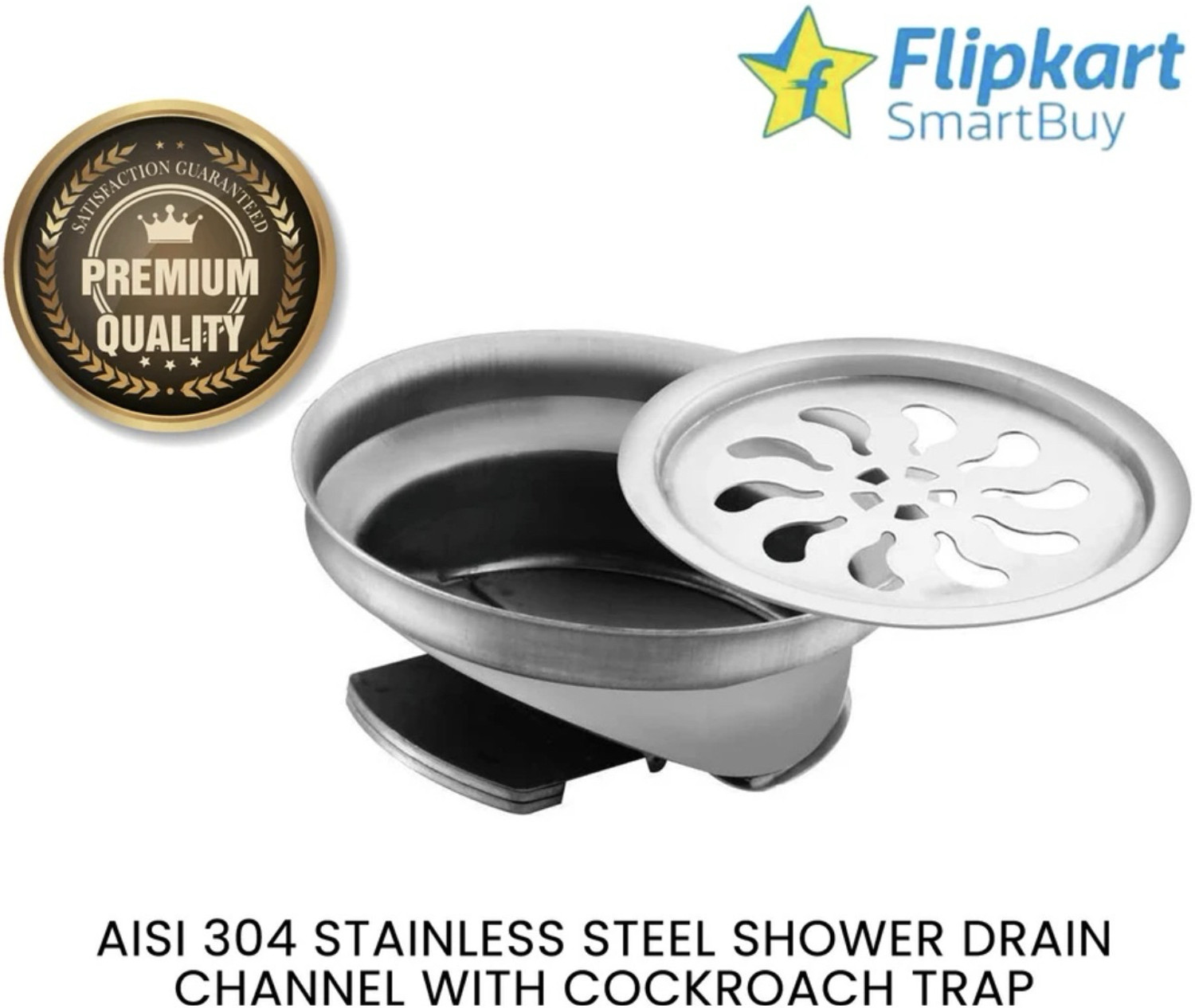 Image of glan Floor, Basin, Kitchen Sink, Bathtub, Bathroom Sink Stainless Steel Push Down Strainer