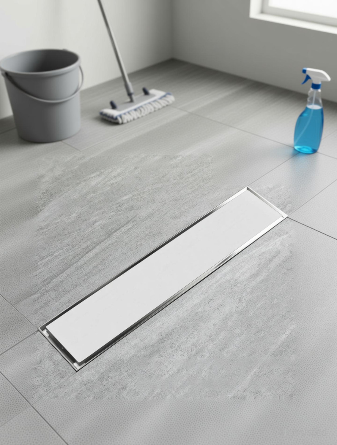 Image of Hariwash Floor Stainless Steel Push Down Strainer