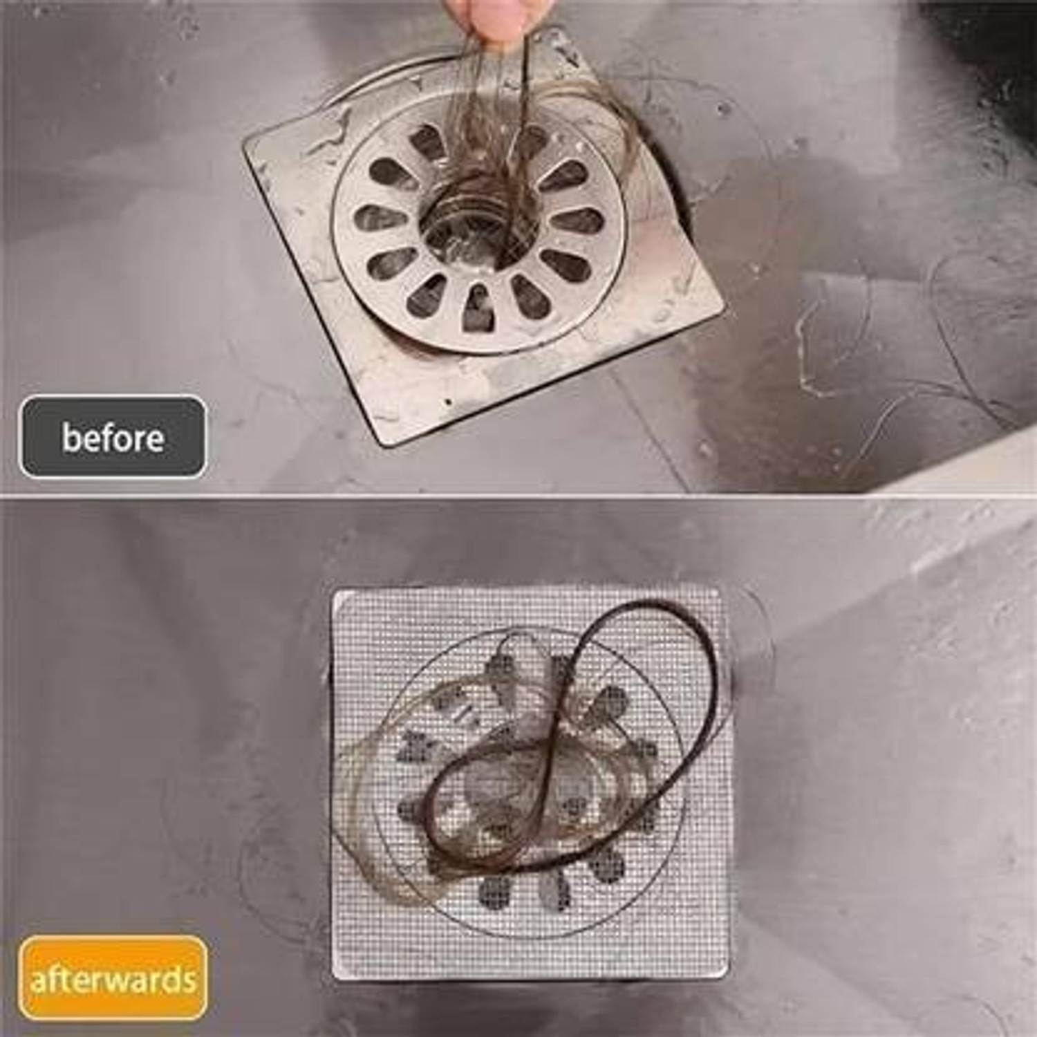 Image of QERINKLE Bathroom Sink, Kitchen Sink, Basin, Floor Plastic Pop-Up Strainer