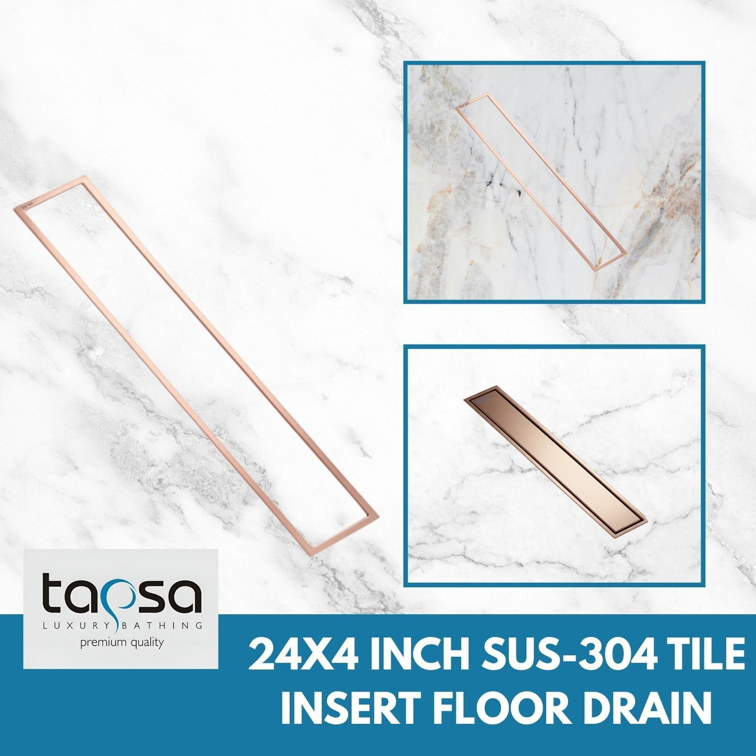 Image of Tapsa Floor Stainless Steel Push Down Strainer