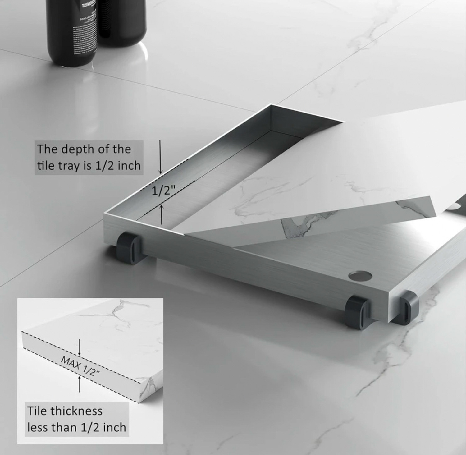 Image of glan Floor, Bathtub, Bathroom Sink Stainless Steel Push Down Strainer