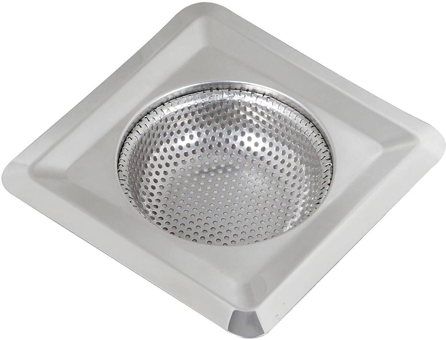 AUREVIA Kitchen Sink, Basin Stainless Steel Push Down Strainer