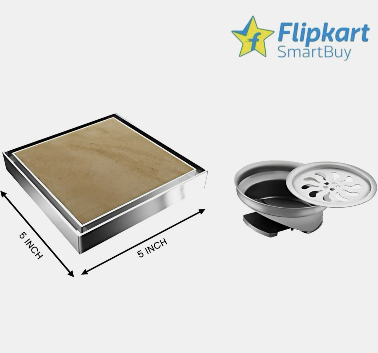Image of glan Floor, Basin, Kitchen Sink, Bathtub, Bathroom Sink Stainless Steel Push Down Strainer