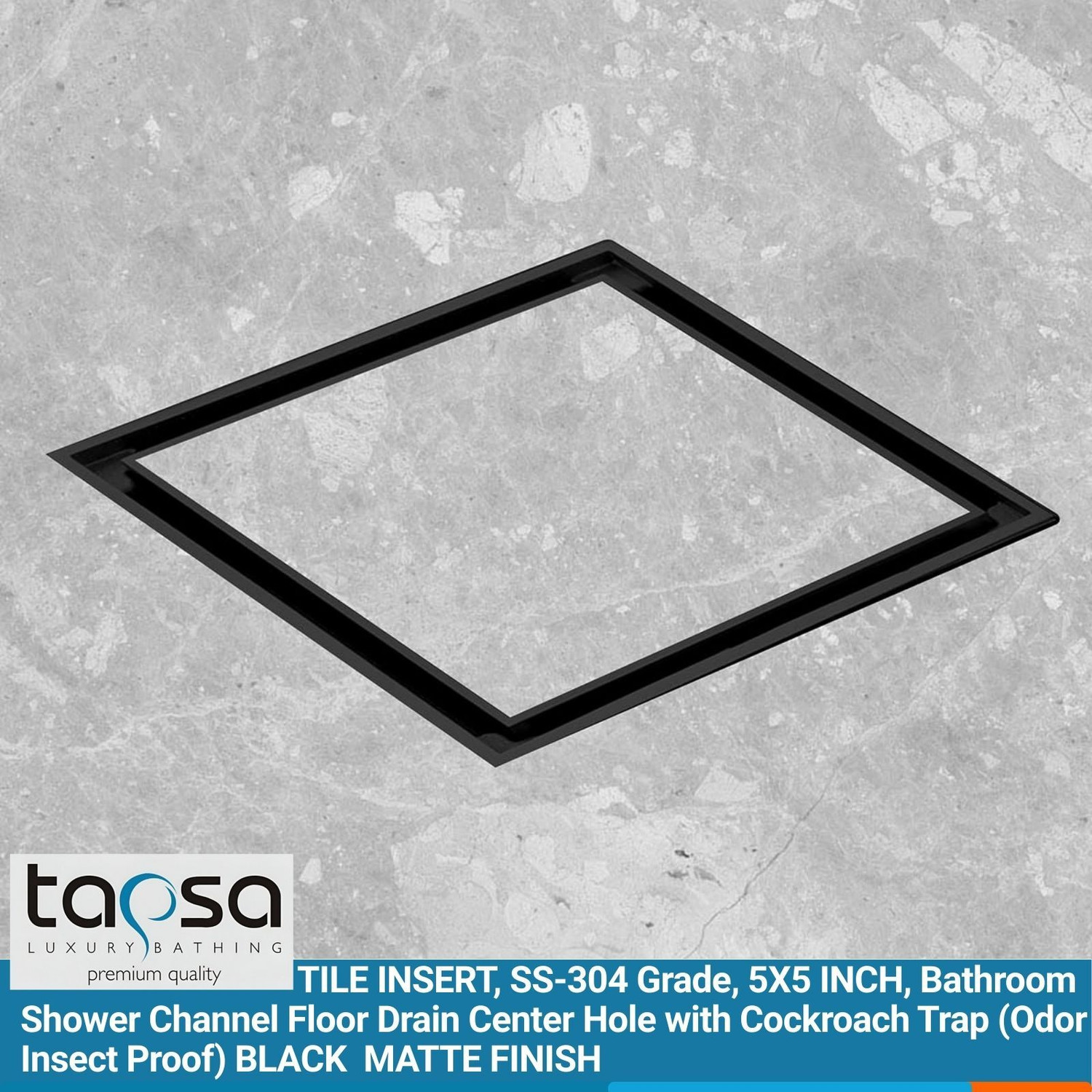 Image of Tapsa Floor Stainless Steel Push Down Strainer