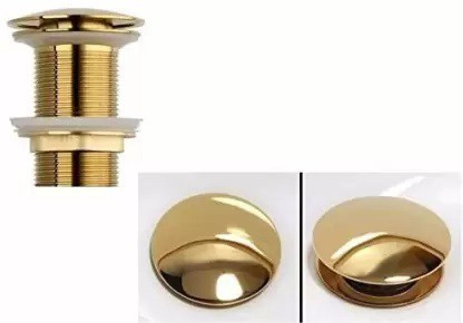 Image of Kyari Basin Brass Pop-Up Strainer