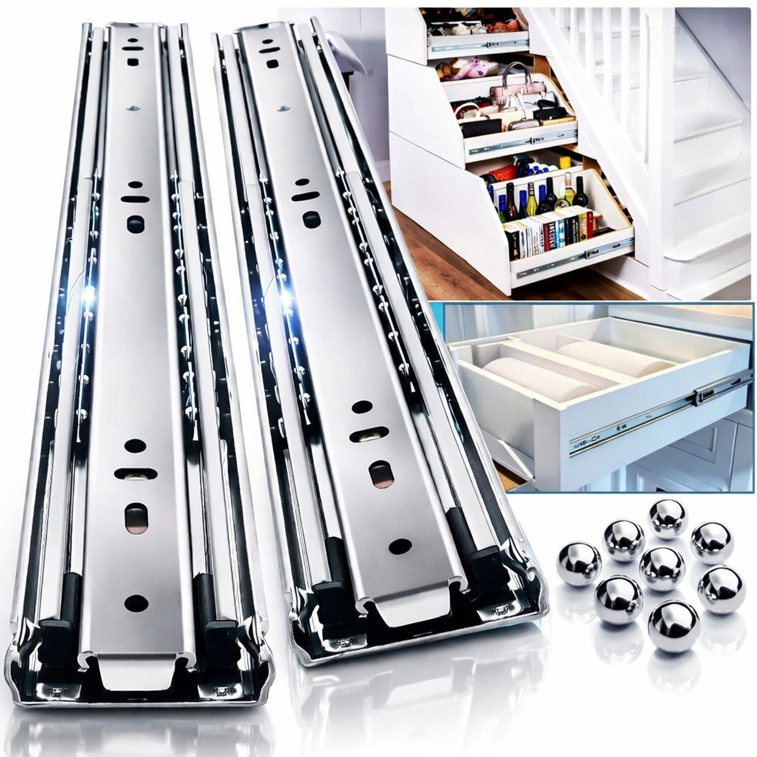 Image of HARRISON Side Mount Full Extension Drawer Slide