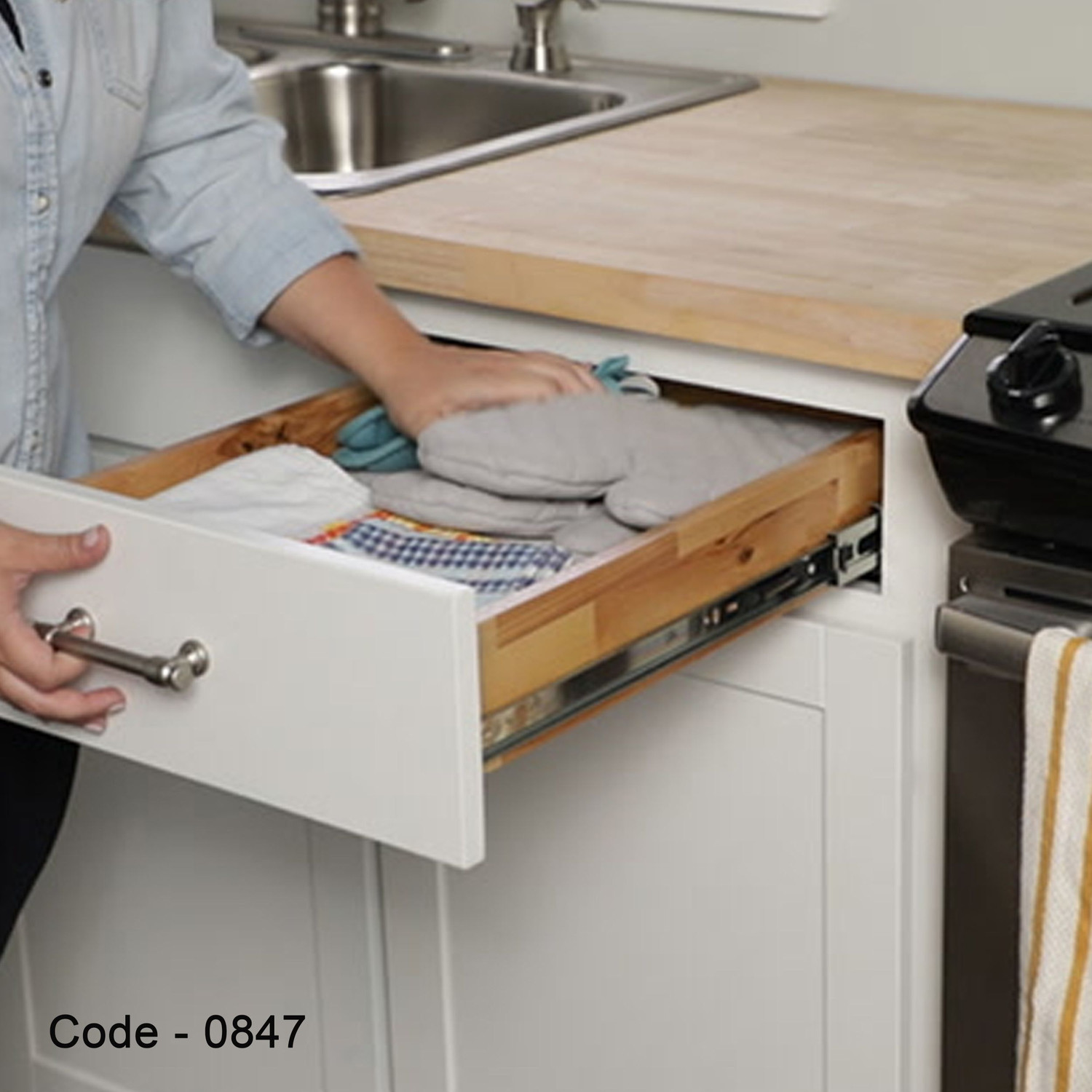 Image of HARRISON Side Mount Full Extension Drawer Slide
