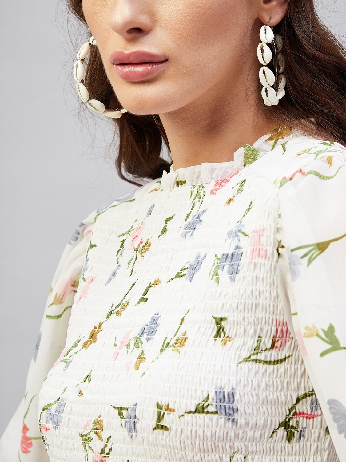 Image of RARE Women Fit and Flare White Knee Length Dress