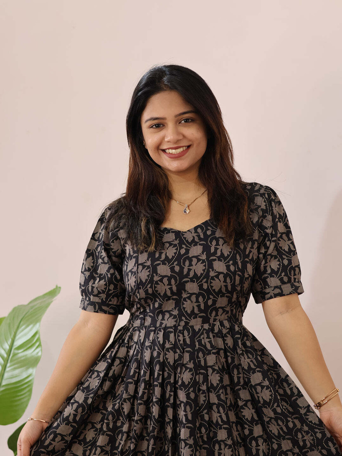 Image of GIRYA Women Maxi Black Full Length Dress