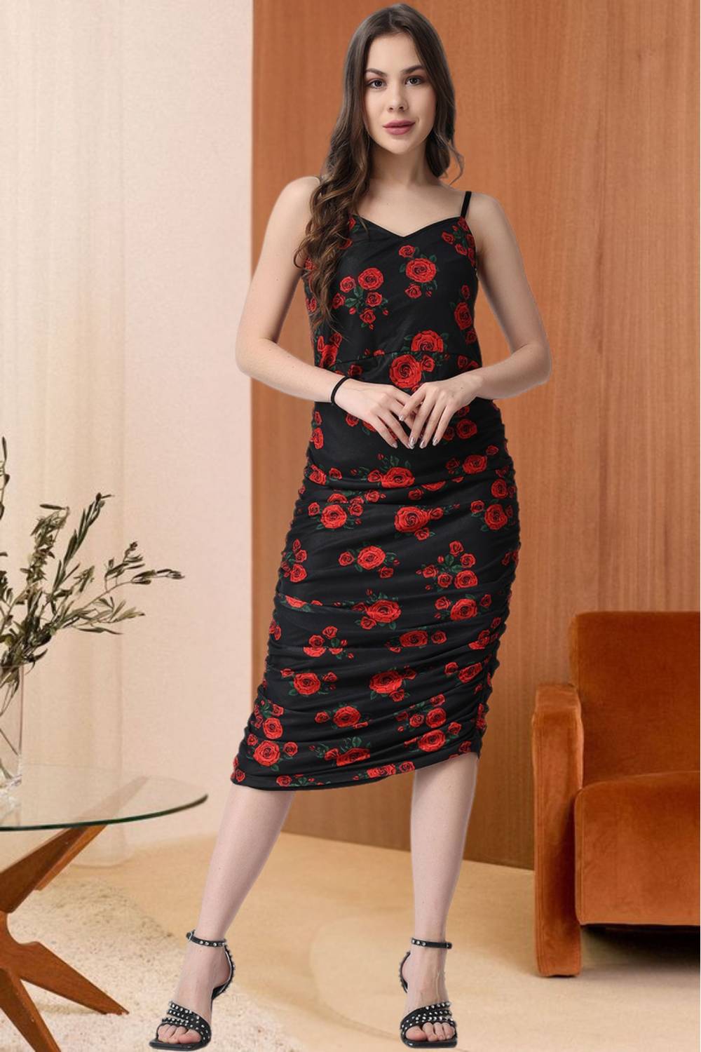 smart casual bodycon dress Red And Black Find Your Red Bodycon Dress For All The Ways Business Casual Woman Black Siena silk ruffle maxi dress 2024 Hot Pink Little Color:sage green/custom