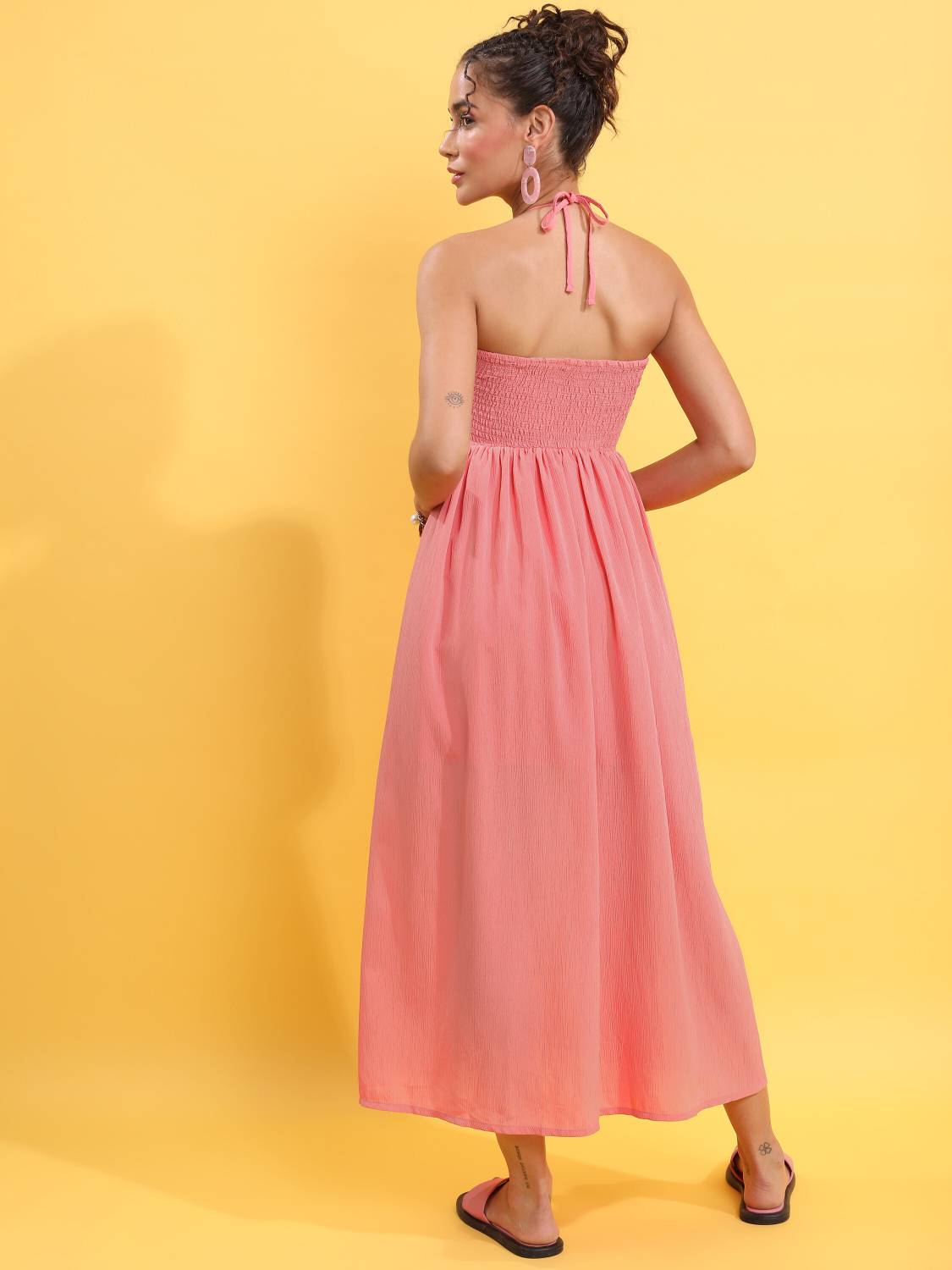 Tokyo Talkies Women Pink Maxi Dress - Image 2