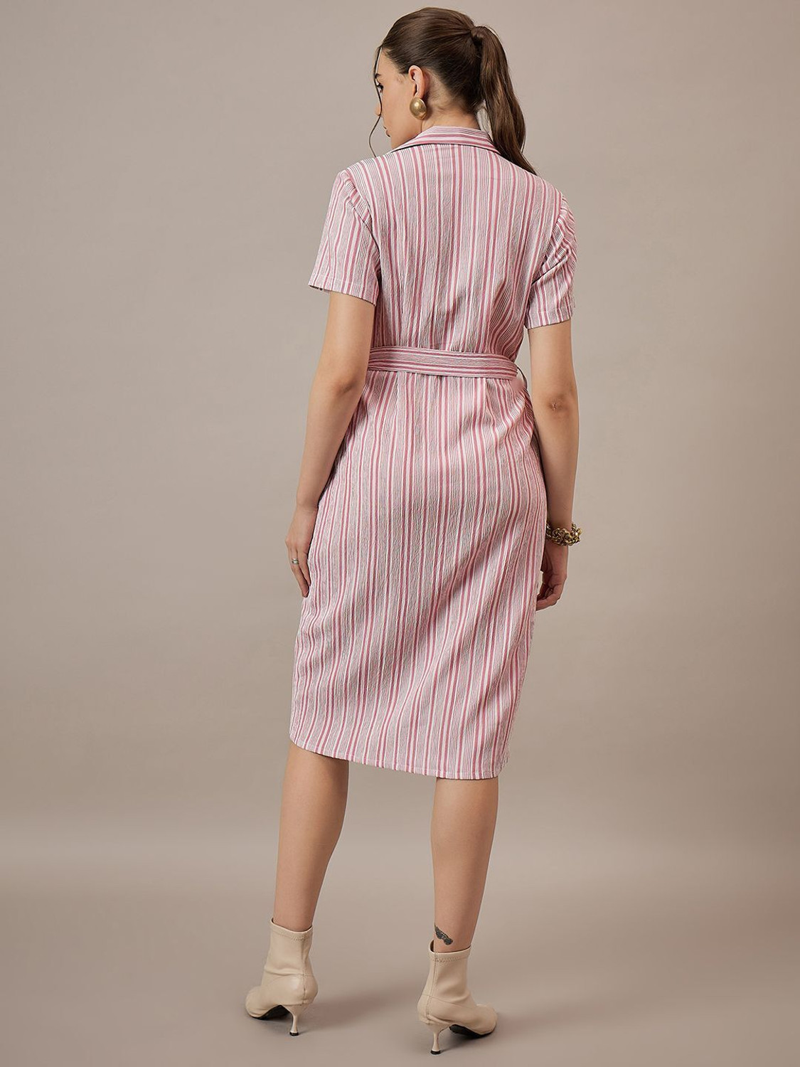 Image of Dressberry Women Shirt Purple Midi /Calf Length Dress