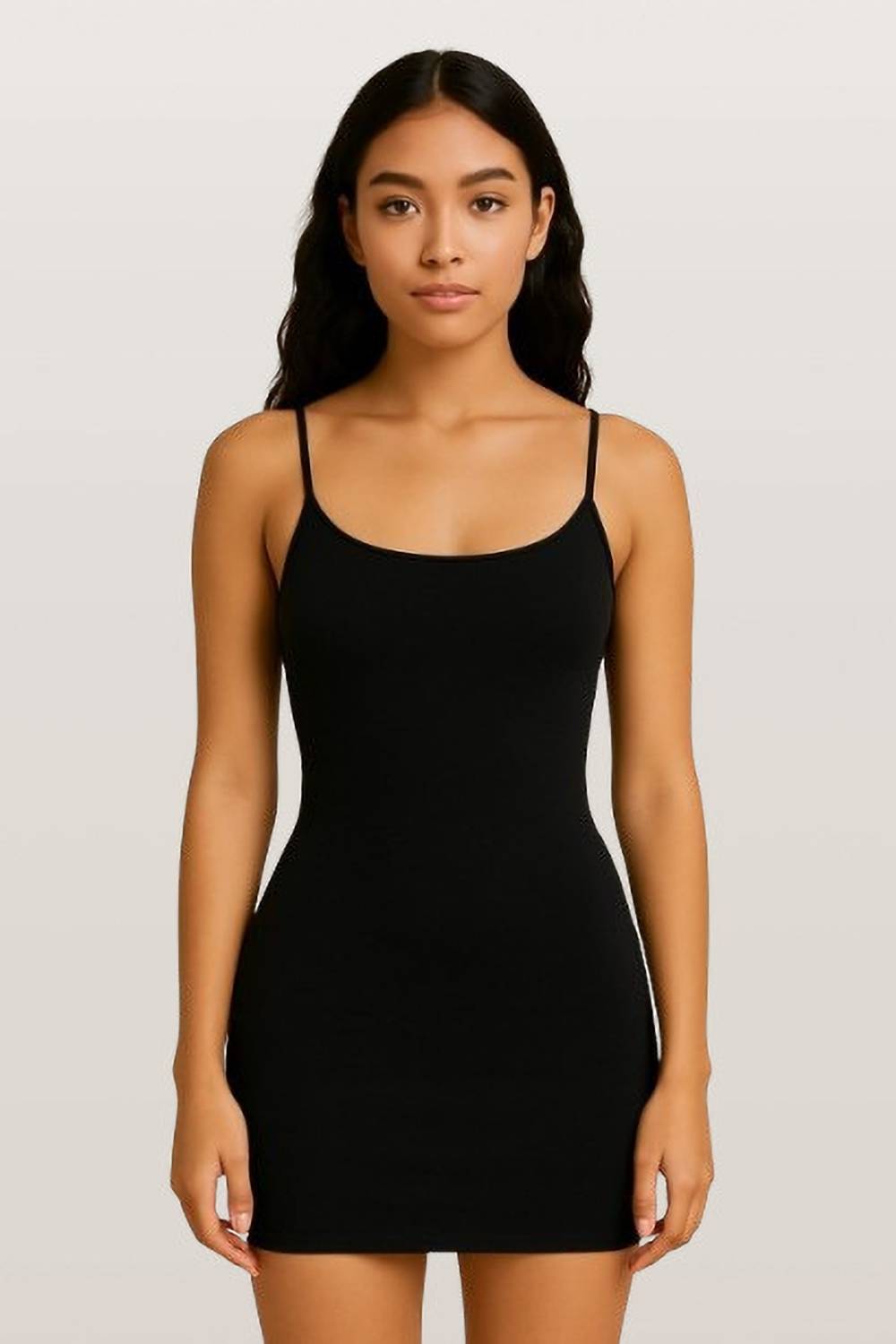 ATLY Women Bodycon Black Above Knee/Mid Thigh Length Dress