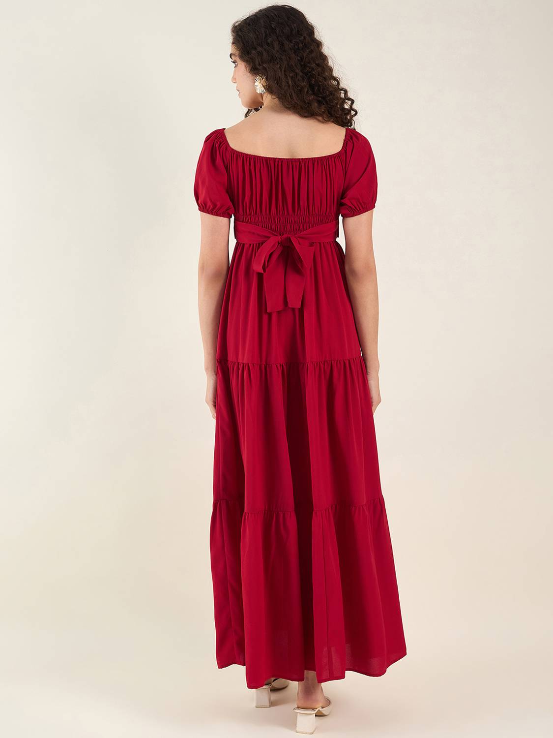 AAYU Women Red Maxi Dress - Image 2