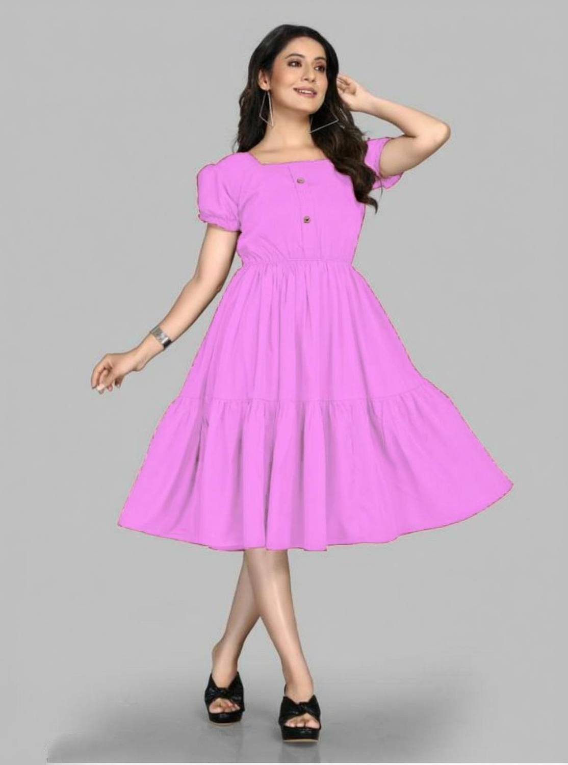 Alastar Women Gown Multicolor Knee Length Dress