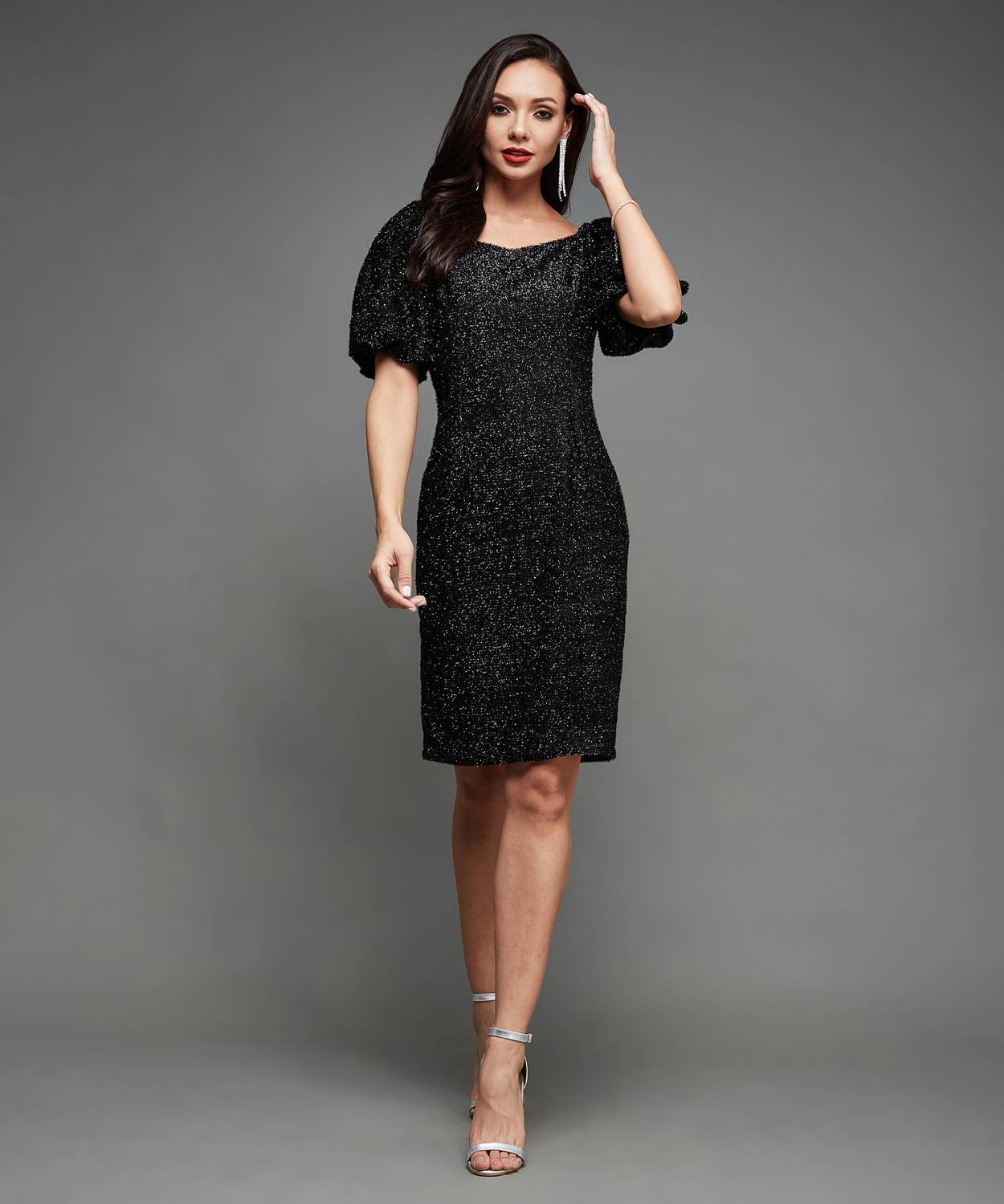 Miss Chase Women Bodycon Black Above Knee/Mid Thigh Length Dress