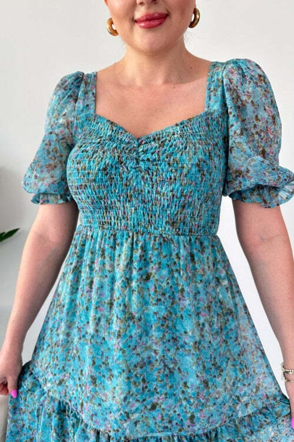 Image of Seek By Sheetal Women Maxi Light Blue Full Length Dress