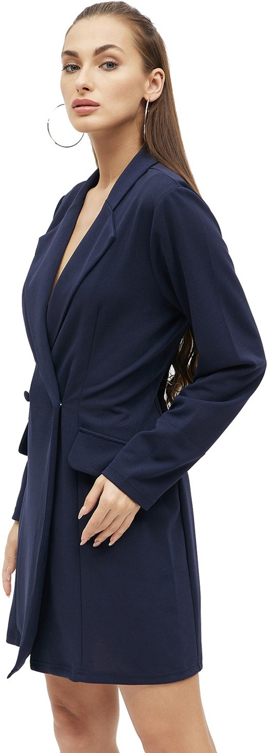 Image of KIBO Women A-line Dark Blue Above Knee /Mid Thigh Length Dress