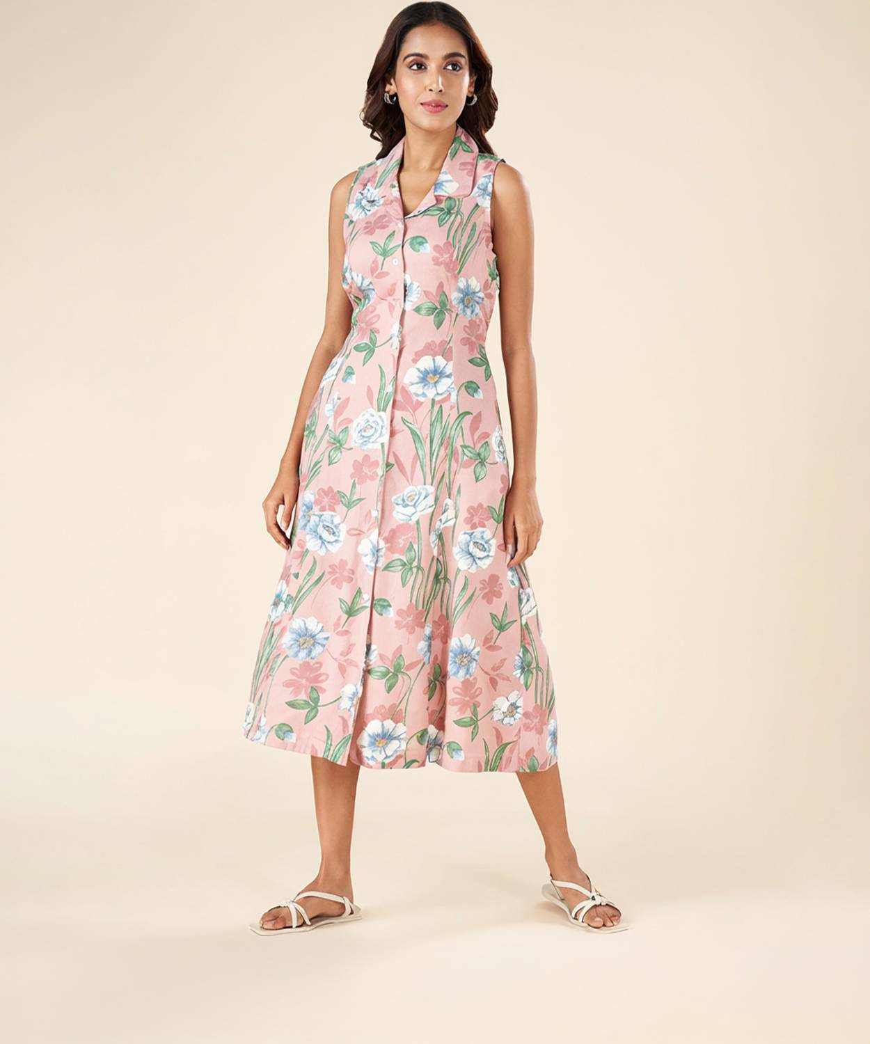 Akkriti by Pantaloons Women A-line Multicolor Midi/Calf Length Dress