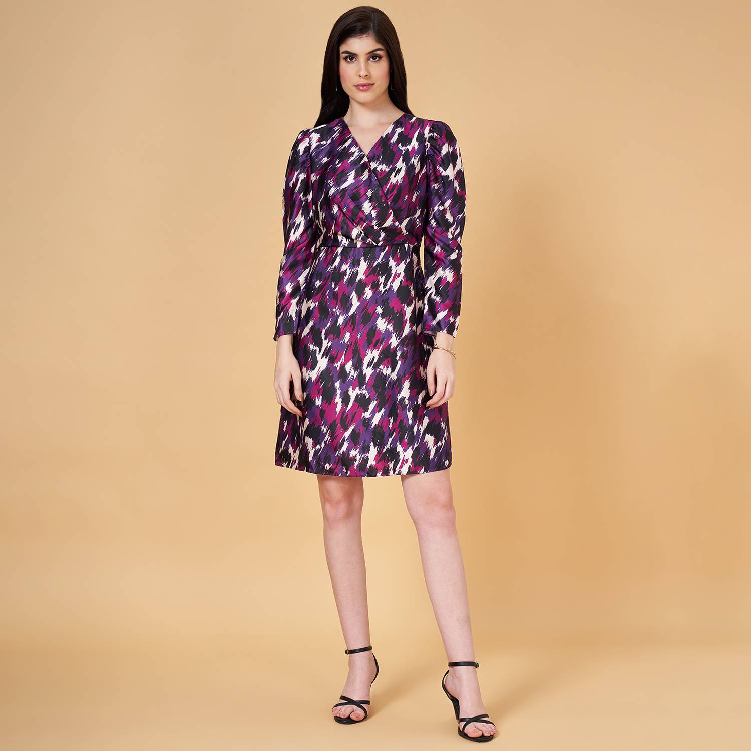 Annabelle by Pantaloons Women A-line Multicolor Knee Length Dress