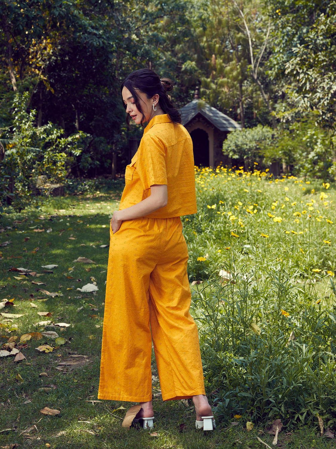 Image of SASSAFRAS Top Palazzos Co-ords Set