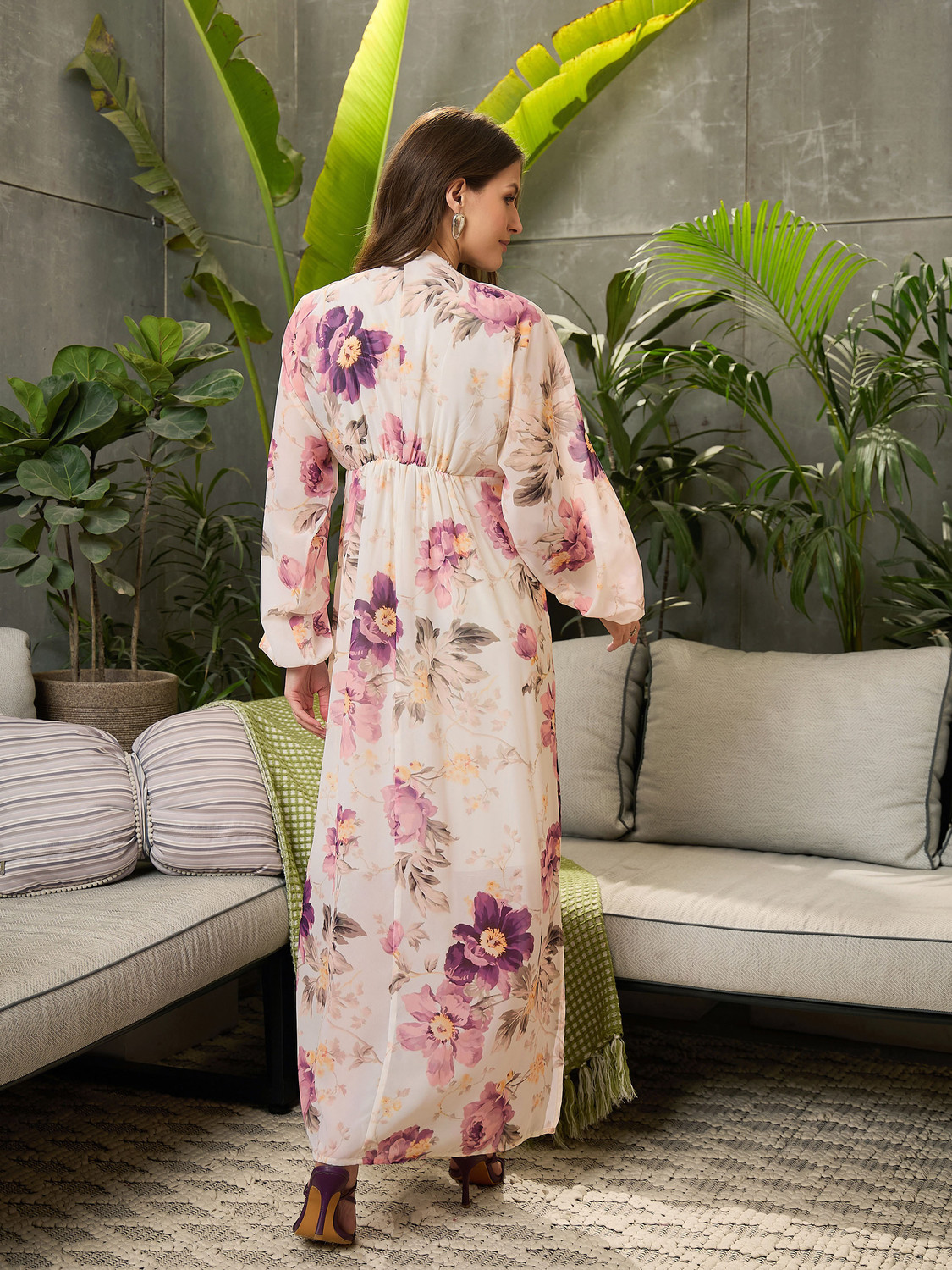 Image of SASSAFRAS Women Maxi White Full Length Dress