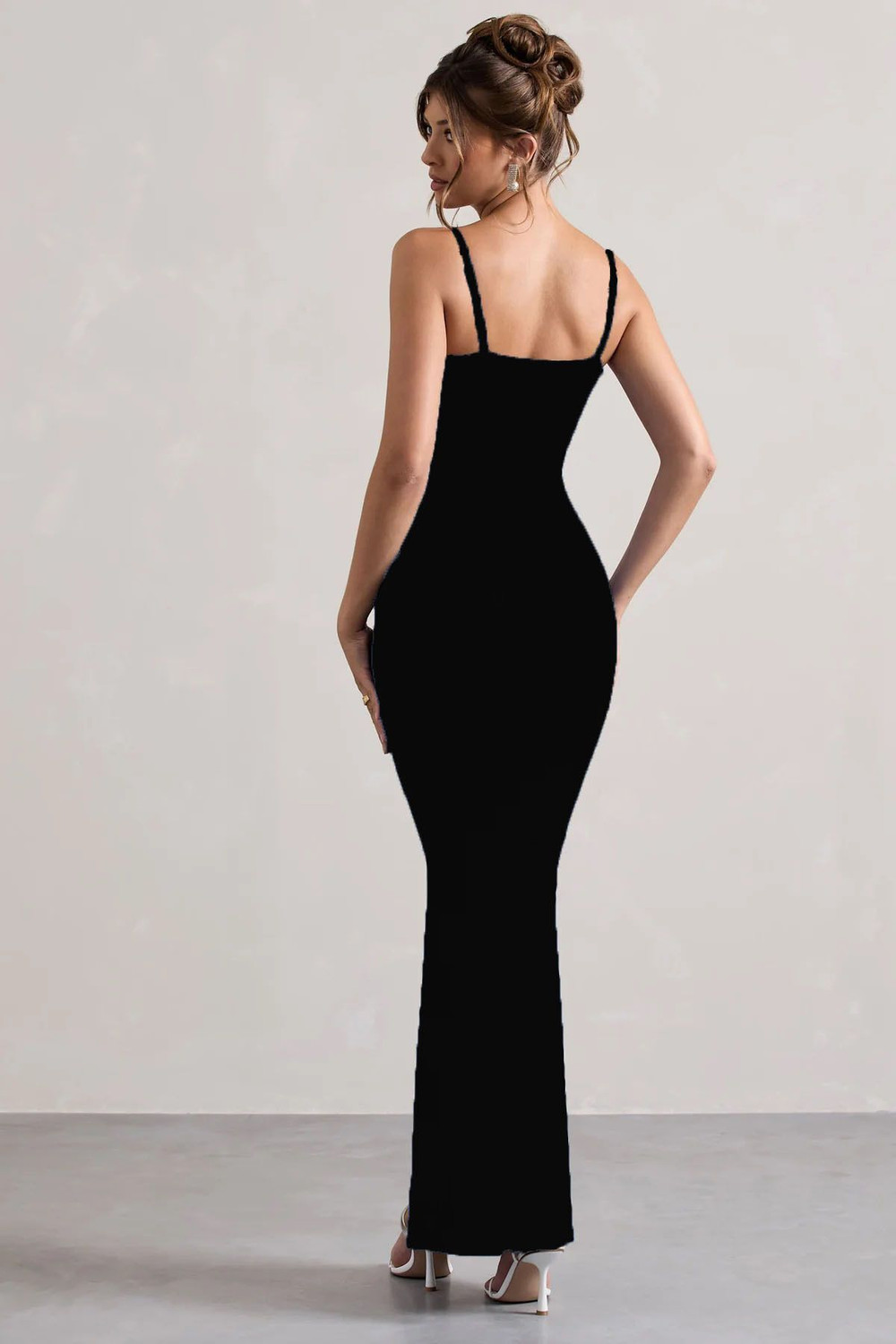 Image of Traquila Women Bodycon Black Maxi /Full Length Dress