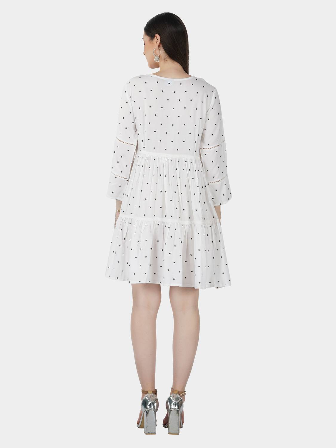 Cotton Short In Short Dress SkyAsia Women Fit And Flare White, Black Above  Knee/Mid Thigh