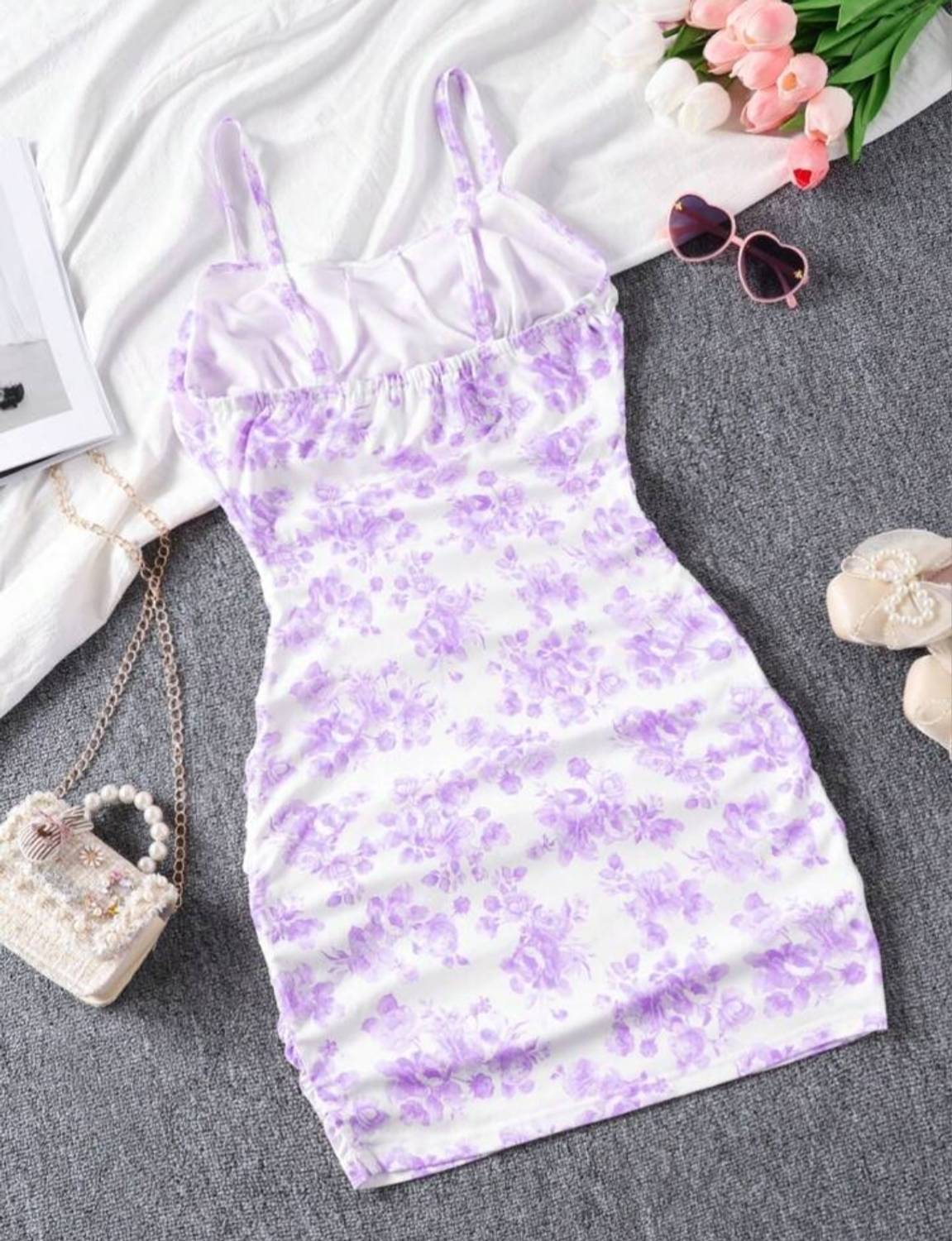 CAPROP Women Purple Bodycon Dress - Image 2