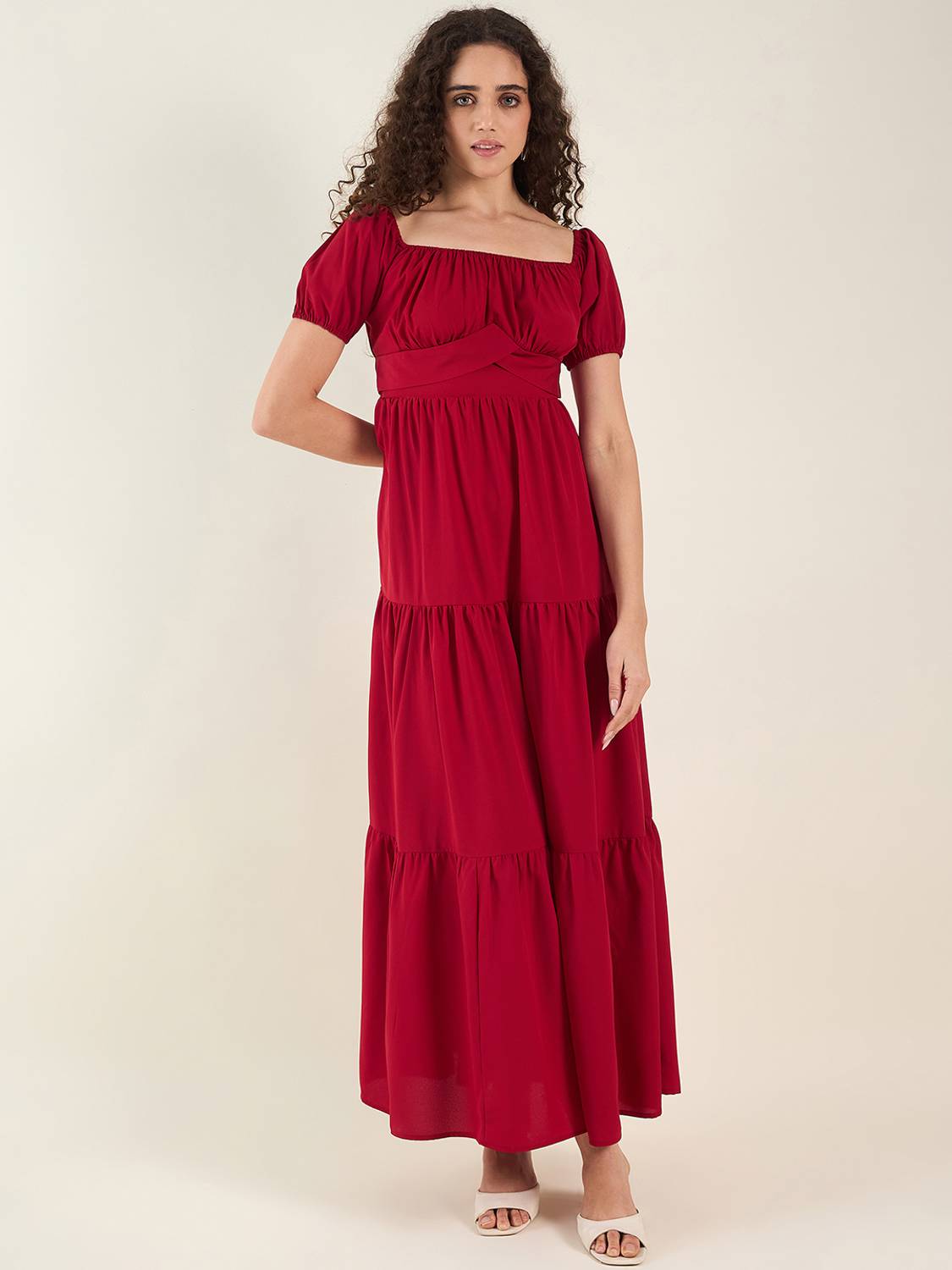 AAYU Women Red Maxi Dress - Image 1