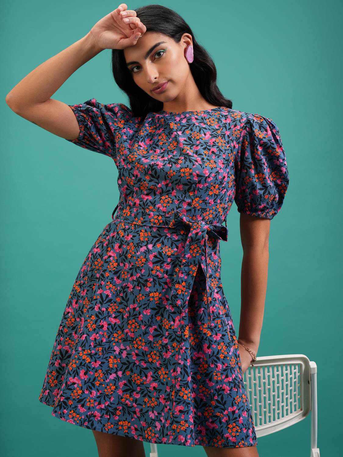 tokyo talkies fit and flare dress Tokyo Talkies Women Fit and Flare White Above Knee/Mid Thigh Length Dress